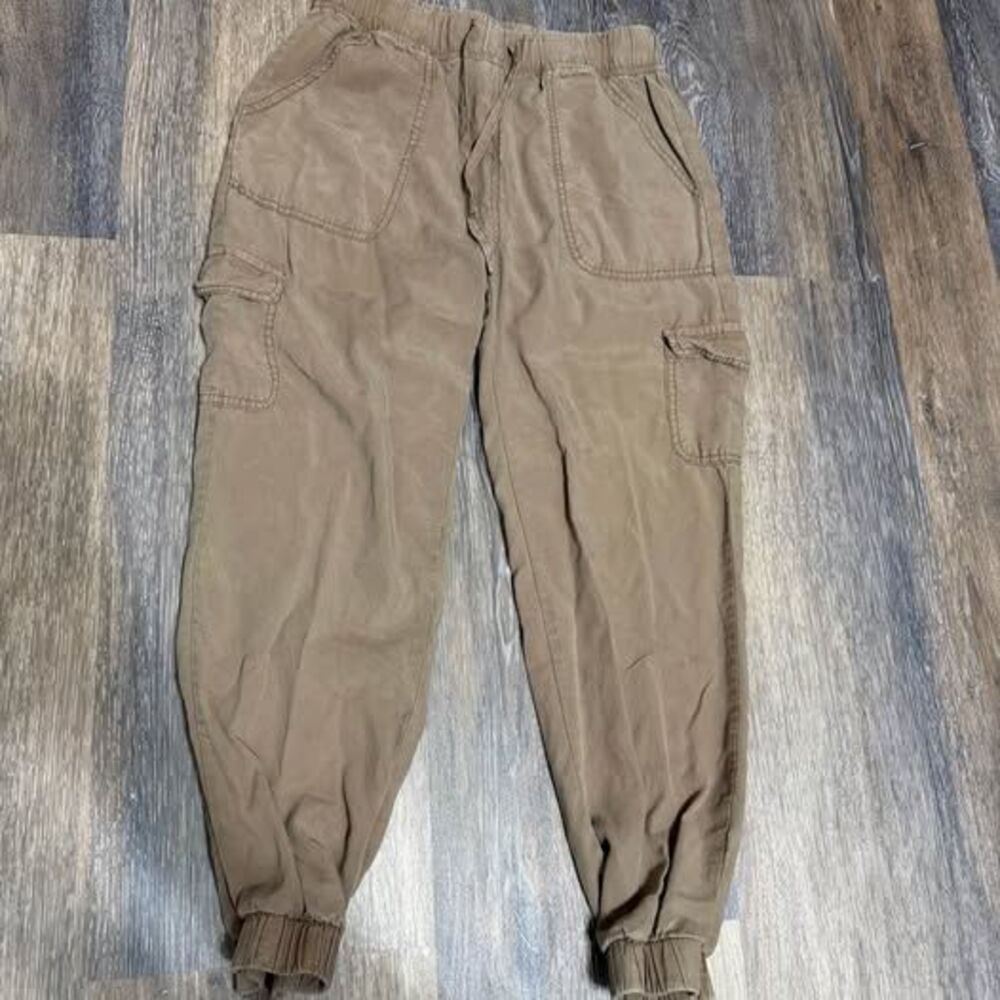 Thread & Supply Cargo Jogger Pants with Elastic Waist and Cuffs